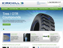 Tablet Screenshot of kirkhillrubber.com